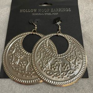 Hollow Hoop Earrings